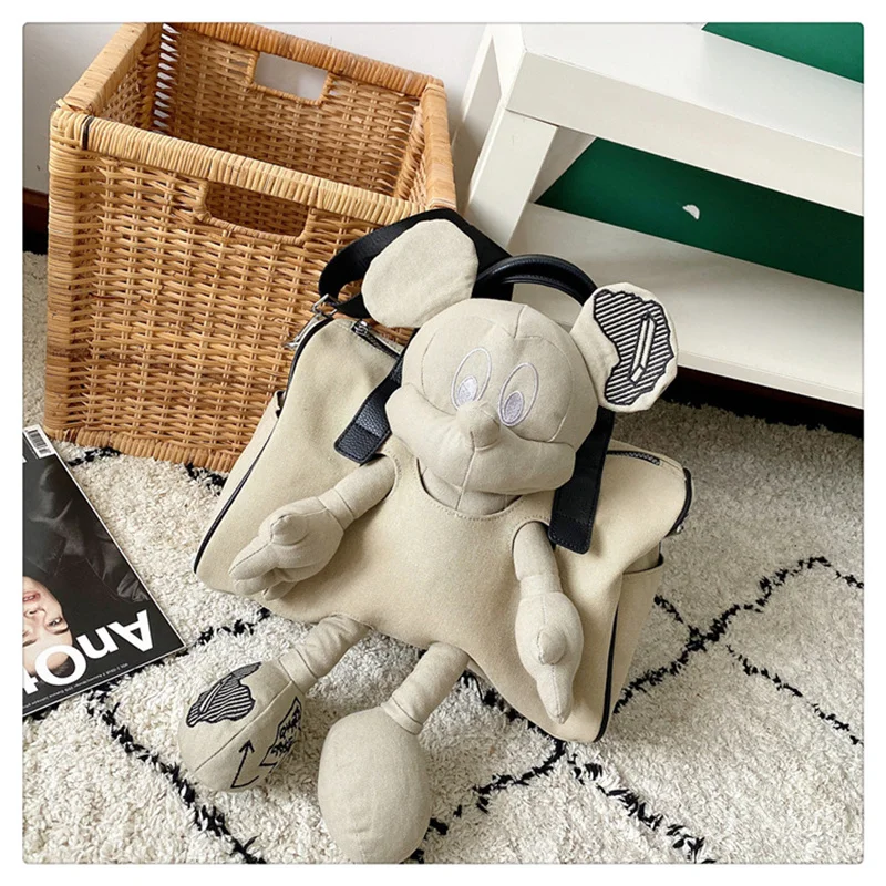 comprar Disney Moda Nova 2021 Boneca Travesseiro Bolsa De Lona Militar Coreano Estudante Bolsa Ombro
