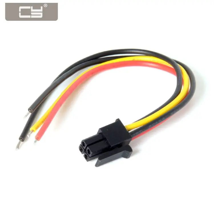 

CY ATX Molex Micro Fit Pitch 3.0mm 4Pin Male to Open Wire Power Adapter Cable 15cm 20AWG UL1007