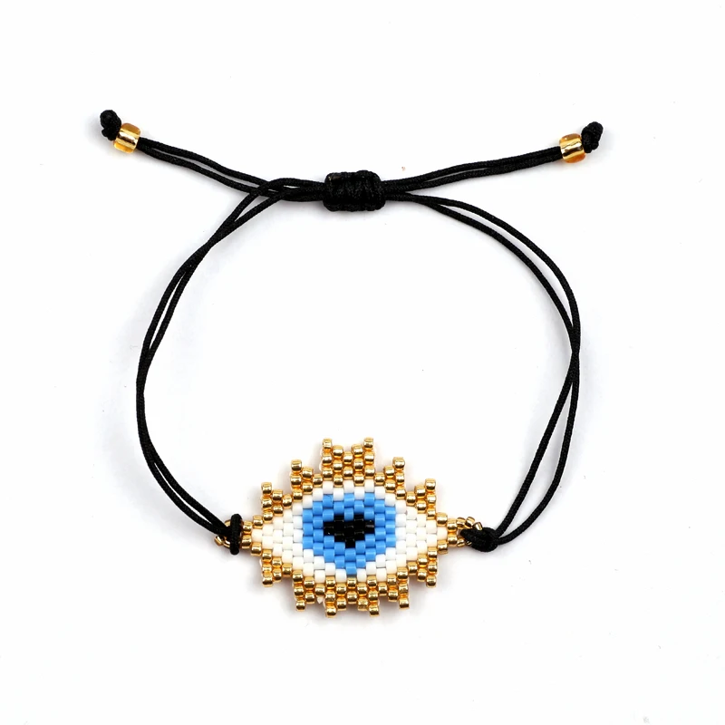 FAIRYWOO золотые браслеты с глазами черные из ниток для женщин аксессуары Миюки