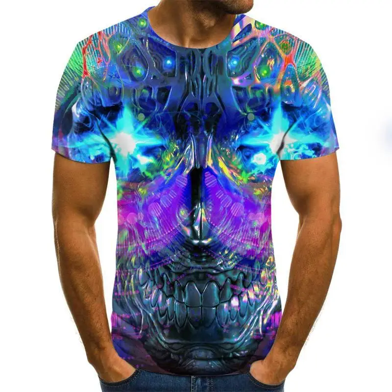 

Hot Sell 3d Print Double Lightning Lion Men'S Casual Cool Tshirts Men Short Sleeve Summer Tops Tees T Shirt Fashion Dropshipping