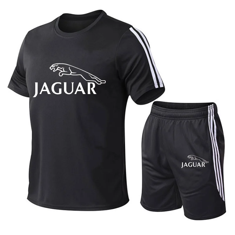 

Men's Running Set Soccer Shirt and Shorts Basketball Clothing Fitness Sports Shirt Breathable Quick-Dry Gym Jogging Suit