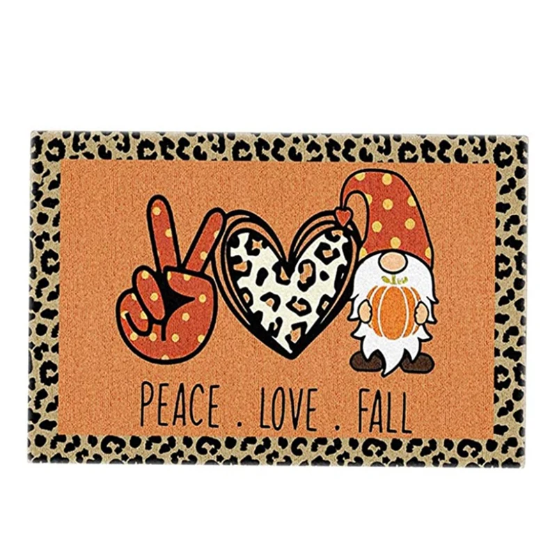 

Halloween Decorations - Halloween Front Doormat Rubber Non Slip Backing Funny Pumpkins Doormat for Outdoor/Indoor Uses