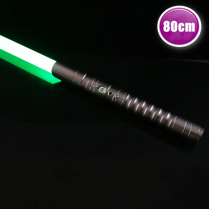 

Световой меч для косплея, 80 см, с RGB-подсветкой, 11 цветов, регулировка громкости, с металлической ручкой