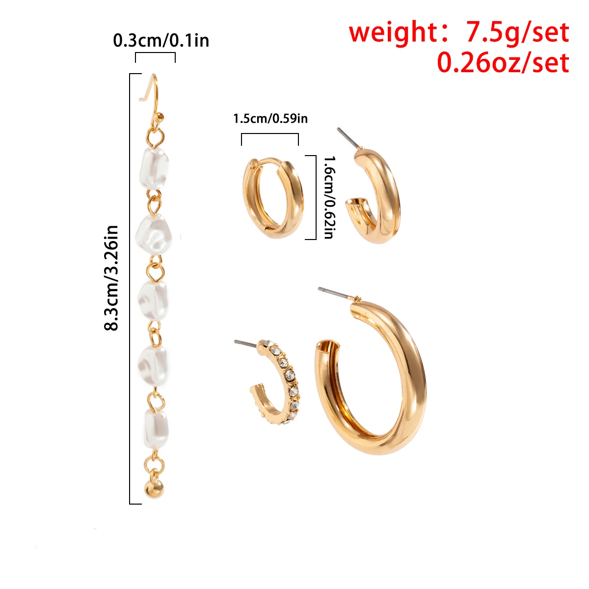 

Baroque Simulated Pearls Drop Dangle Earrings 2021 Trend Shine Rhinestone Earrings For Women Punk Fashion Aesthetic Jewelry Gift