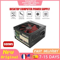 80plus 600w power supply for pc 120mm mute fan 24pin sata pata 12v gaming pc miner power supply for computer btc mining desktop