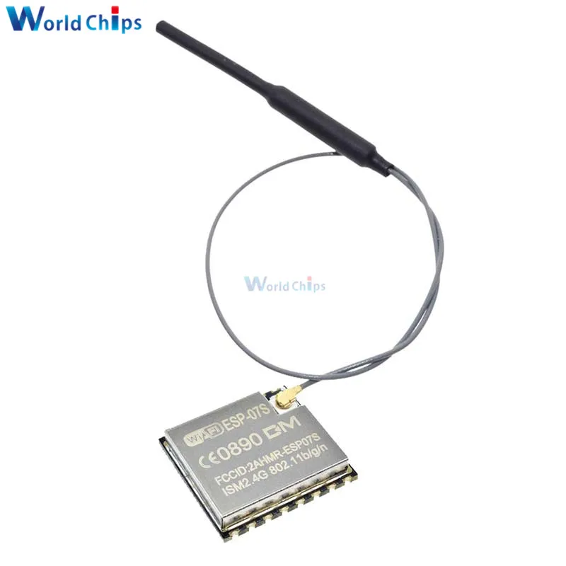 Беспроводной Wi-Fi модуль ESP8266 ESP-07S ESP07S 802,11/b/g/n с антенной IPEX 2,4 ГГц, интеллектуальная домашняя система