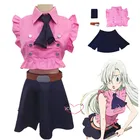 Новая Элизабет лионы Косплей семь смертных грехов Nanatsu No Taizai аниме топы юбка женский костюм