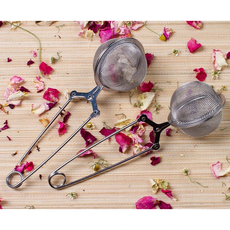 Здоровый многоразовые Чай листьев Фильтр с ручкой Нержавеющая сталь Infuser