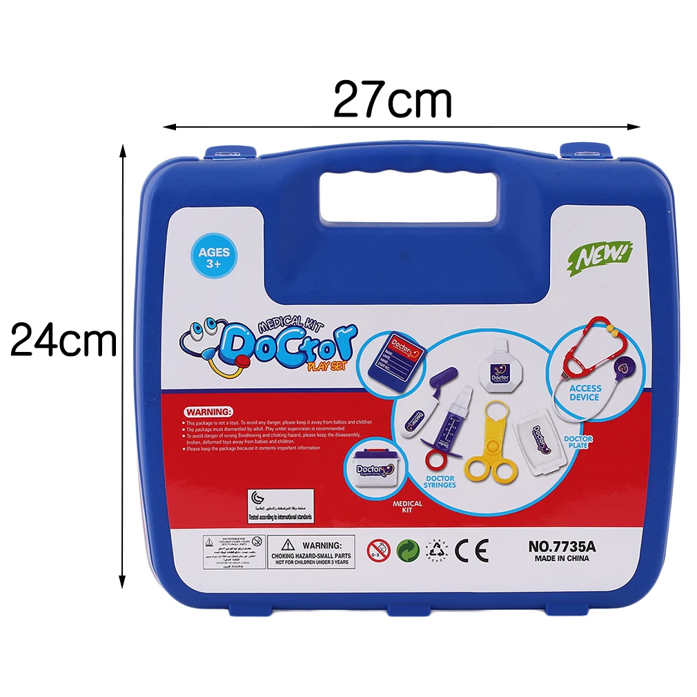

1 Set Christmas Kids Educational Pretend Doctor Case Toy Set Child Medical Kit Doctor Case Juguetes Nurse Roleplay Toy Set Gifts