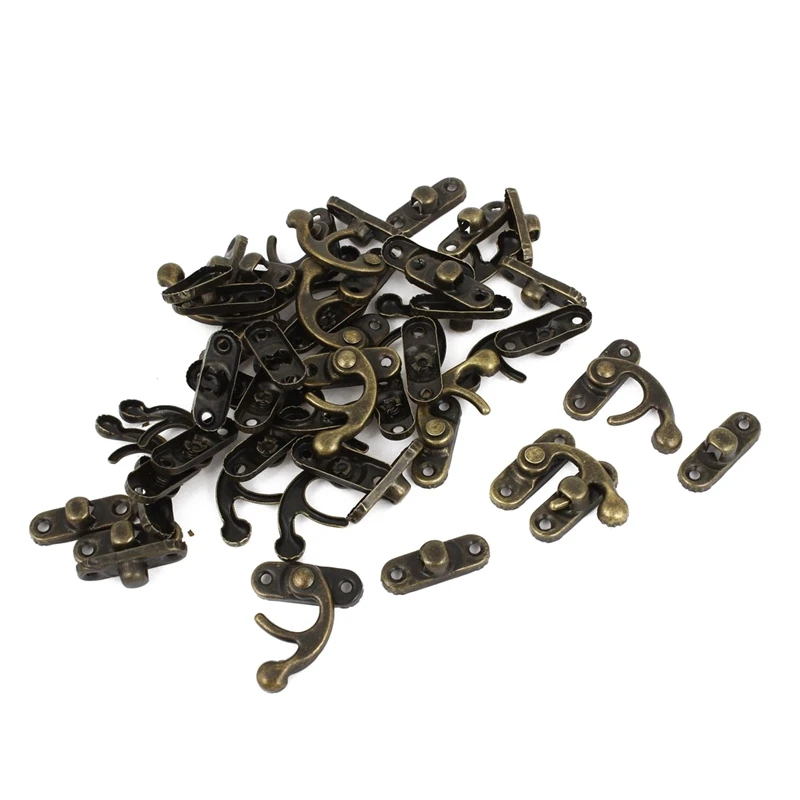 Antique Wood Box Latch Sets Case Lock Hinge Bronze Tone 20 Piece | Багаж и сумки