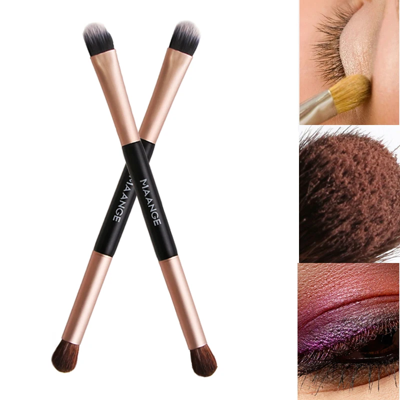 2020 New Nylon Bristle Double-head Eye Shadow Brush Soft Bristles Easy To Apply Double-end Eyeshadow Brushes pincel maquiagem | Красота и