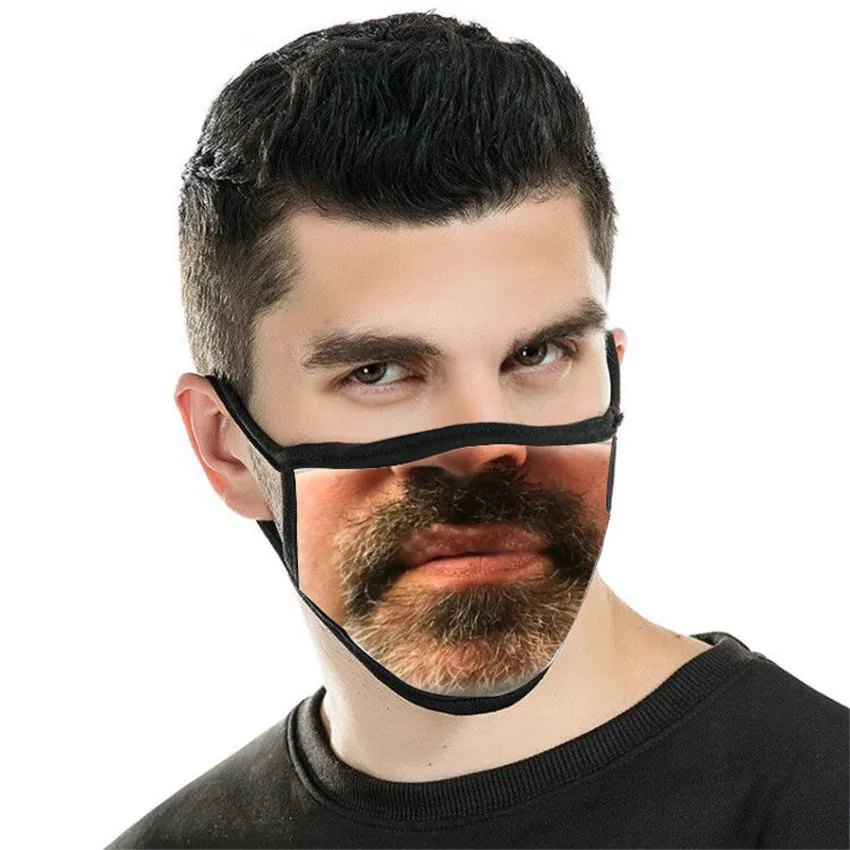 Косплеер выражение маски забавные с рисунками принтом в виде для хэллоуиновых