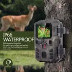 Мини-камера для охоты 12MP Trail Camera Outdoor Wild Animal Detector HD водонепроницаемый мониторинг с инфракрасным тепловым датчиком и ночным видением