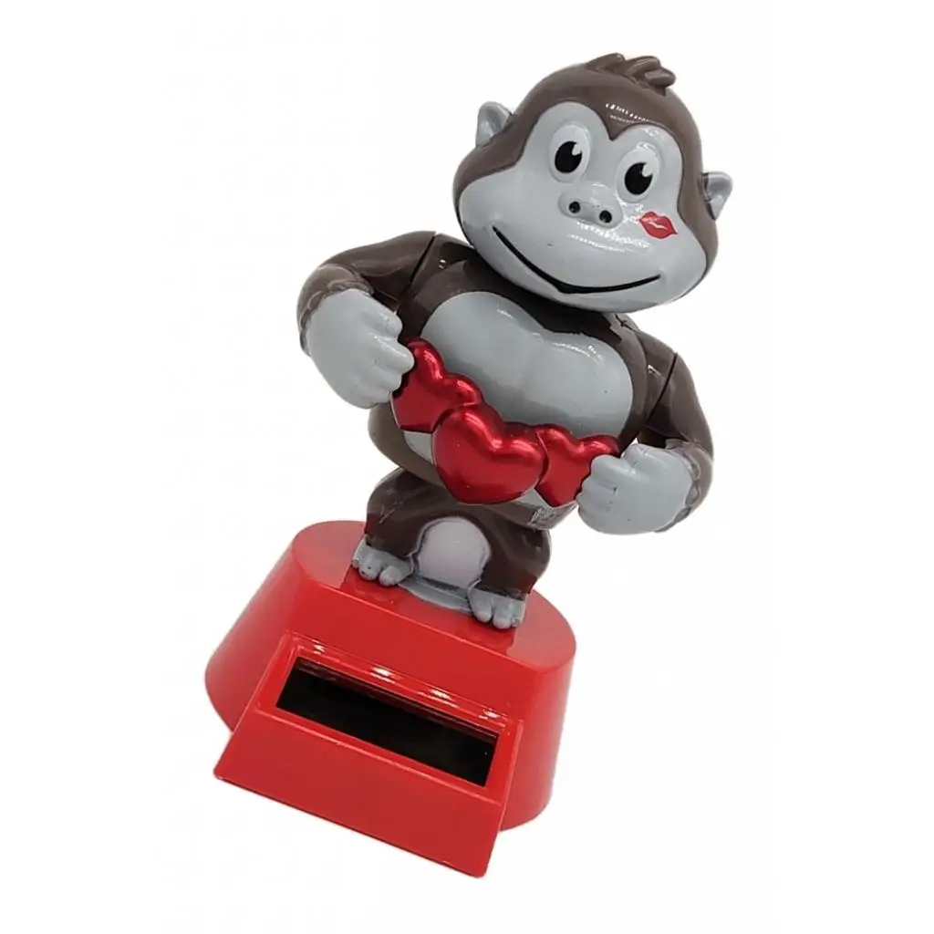 Игрушка с питанием от солнечной батареи обезьянка автомобиль приборная панель