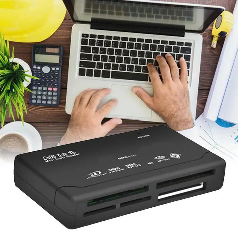 

All-In-One Memory Card Reader For USB External Mini SD SDHC XD Micro CF M2 MMC V8Z6