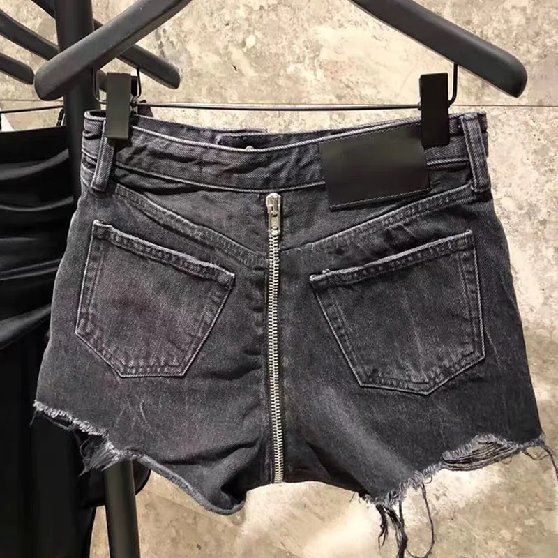 

Pant Spring Women / Summer 2021 New Denim Shorts Stylish Casual Loose Zipper Decoration Jeans Short Pants