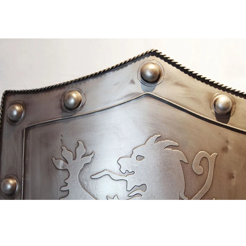 Billig Mittelalterlichen Retro Alte Rom Ritter Eisen Schild Ornament/Krieger Rüstung Wand Hängen Bar Restaurant Cafe Schaufenster Dekoration Salon