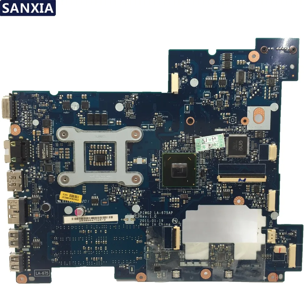 Материнская плата KEFU PIWG2 для ноутбука Lenovo G570 протестированная оригинальная
