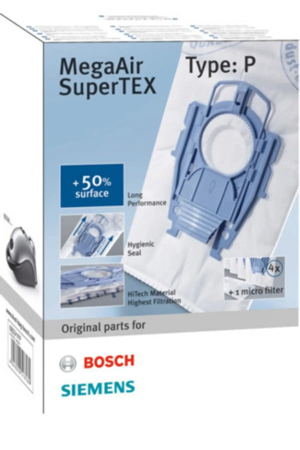 

MHK Parts Siemens Profilo P Type Vacuum Cleaner Bag Super Quality