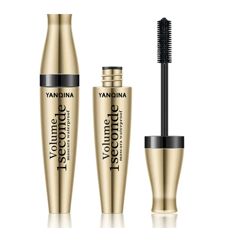 4D волокно Тушь для ресниц силиконовая кисть длинных удлиняющая стойкая тушь