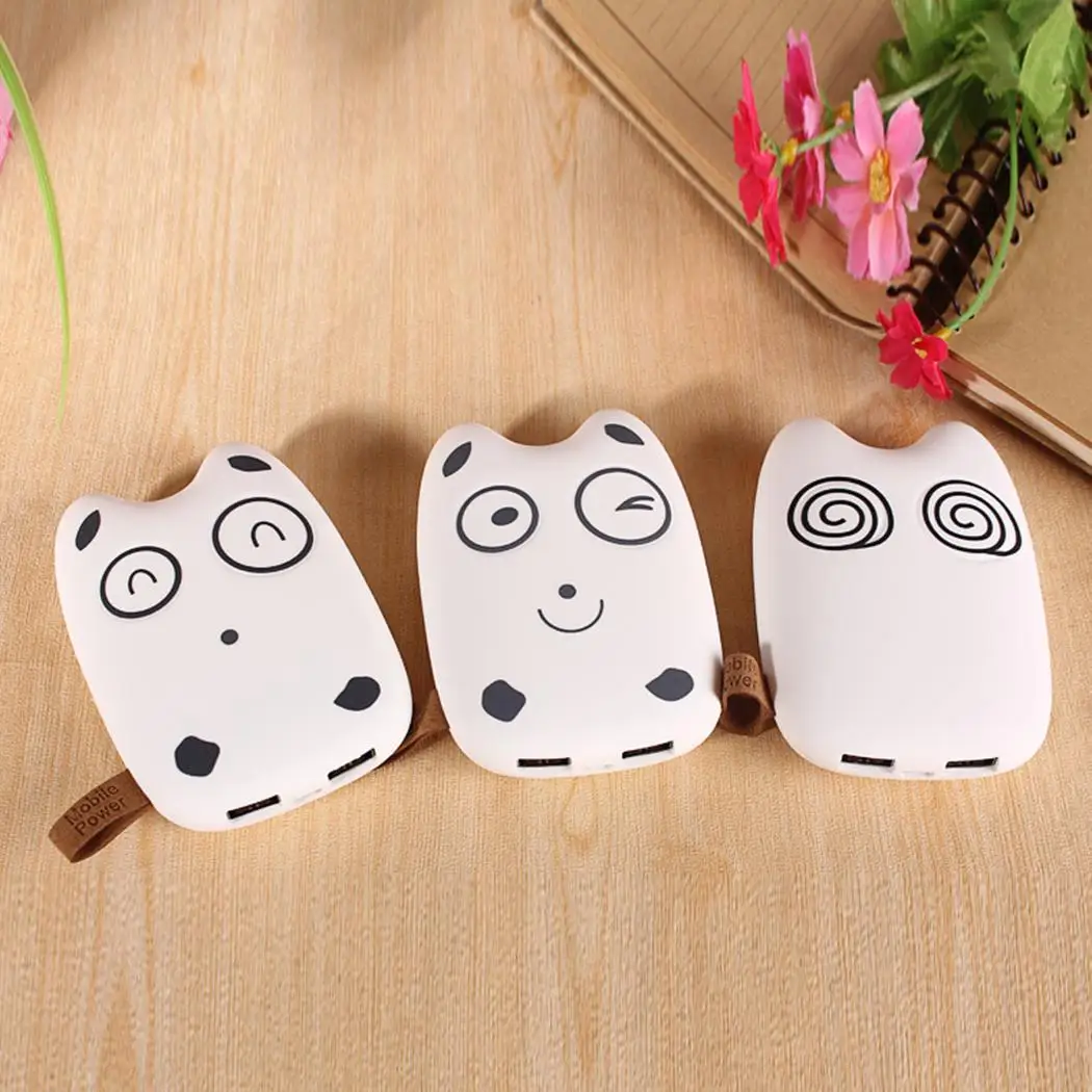 Супер милый 12000 мАч банк питания мини портативный Chargier мультфильм Внешний