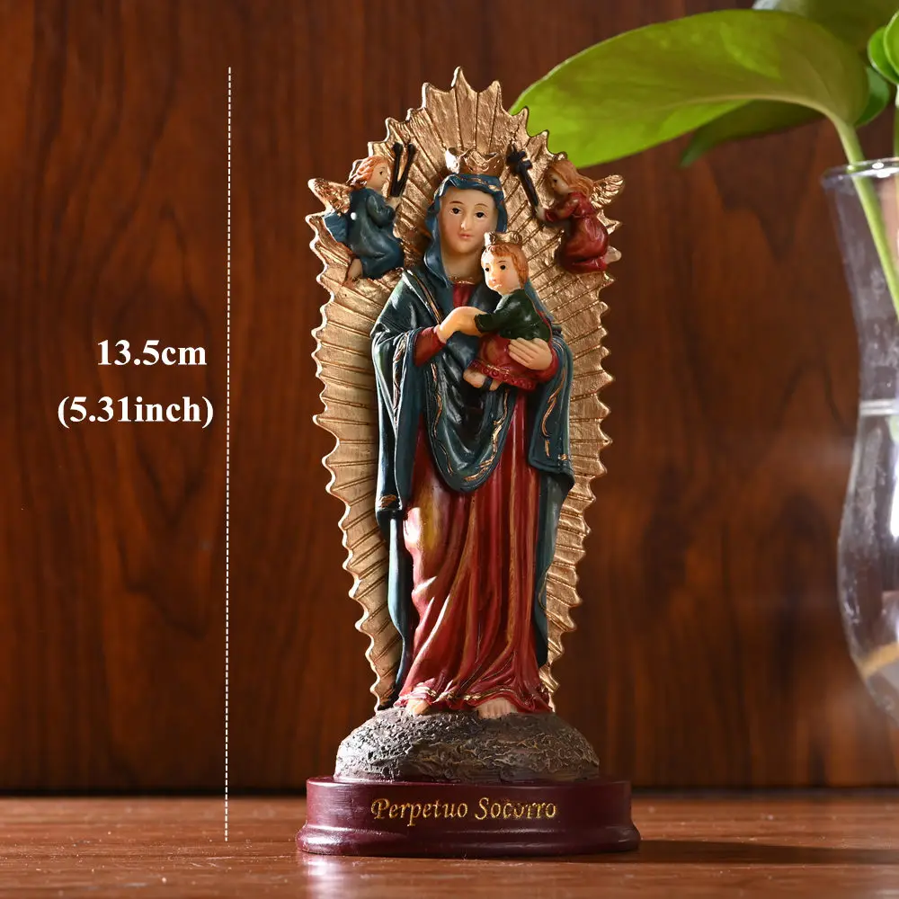 

Virgin Mary Resin Statue Sculptures Home Decoration Figurine Gift Xmas Display Decor Ornament