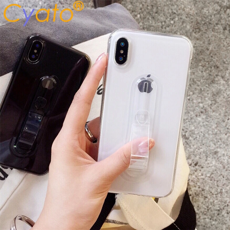 Силиконовый чехол для iphone 6 s S Plus XS Max XR с кольцом и подставкой 8 7 5s SE 5 X|Бамперы| |