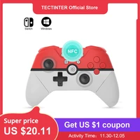 support bluetooth game controller for nintendo switch pro for ns pro wireless game joystick for switch pc with nfc 6 axis