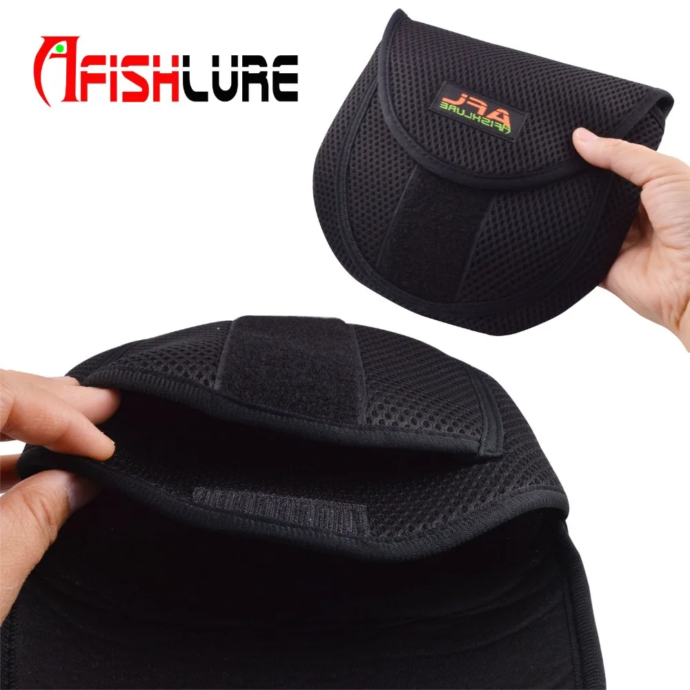 Afishlure рыболовный мешок приманка кастинговая катушка сумки для рыболовных снастей 19,5 см приманка кастинговая катушка защитный чехол черная кастинговая Катушка Сумка
