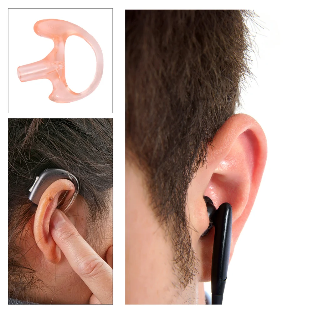 

6PCS Earmold Acoustic Coil Tube Earpiece Earbud Insert for Audio Kits Ham Radio