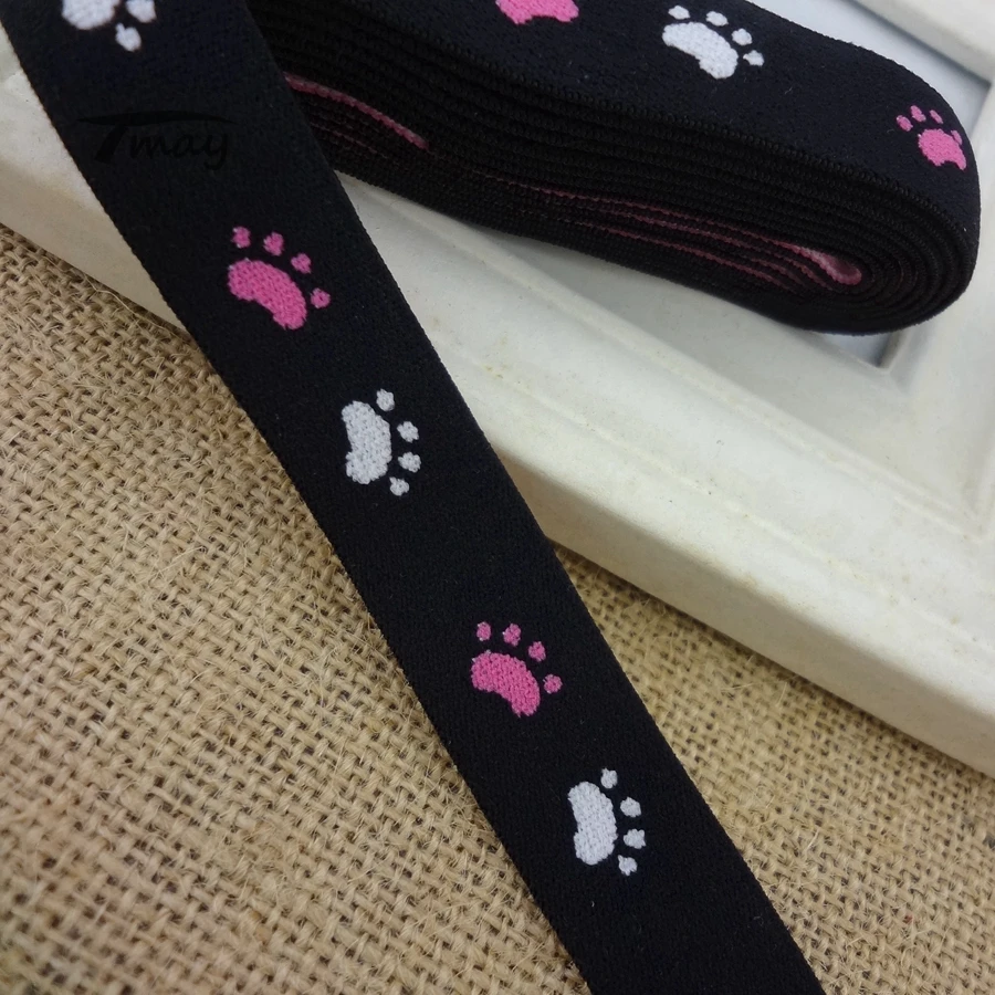 #1207 мягкий на ощупь! Эластичные ленты с вышивкой Медвежонок|Резинки| |