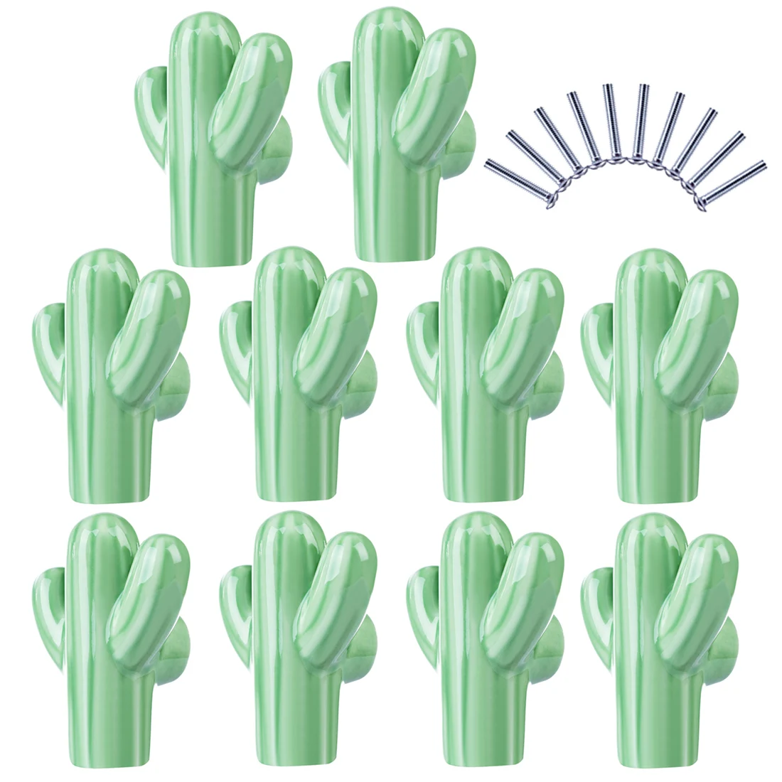 Детская керамическая дверная ручка в форме кактуса ручки для мебели ящиков