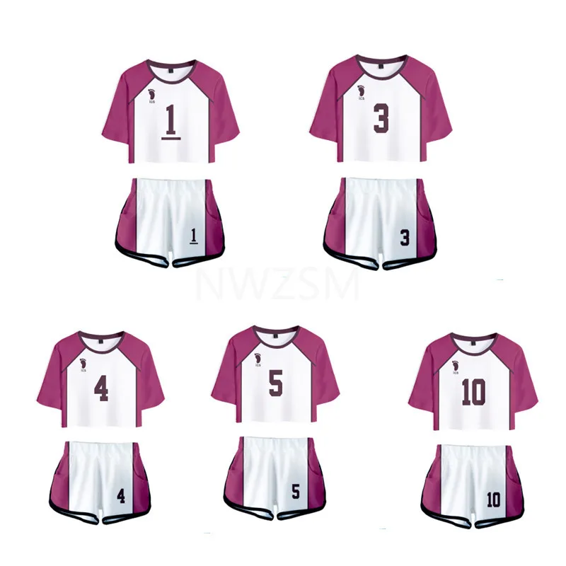 

Haikyuu Cosplay Costume Karasuno High School Volleyball Club Hinata Shyouyou Sportswear Jerseys Uniform