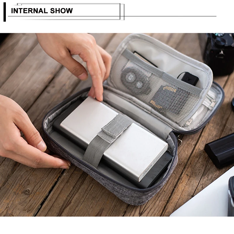 Сумка для кабеля органайзер провода зарядное устройство цифровой USB гаджет