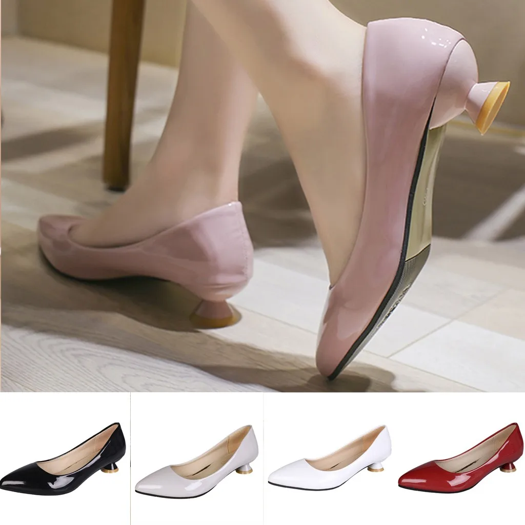 2019 г. новая весенняя женская обувь однотонная без застежки повседневные Тонкие