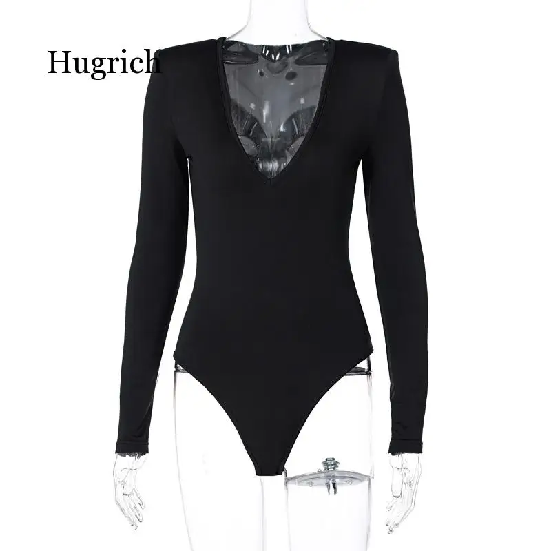 

2021 Spring New Fashion Solid Color Sexy Long Sleeve Women's Wear Slim Jumpsuits