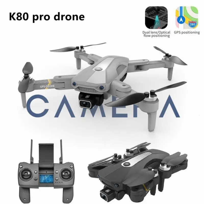 

Мини-Квадрокоптер K80 PRO, складной, с GPS, двойной HD-Камерой 8K