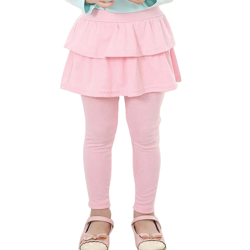 Новинки Девушки Брюки с юбкой Леггинсы Юбкой для девочек Детской Одежды Детские