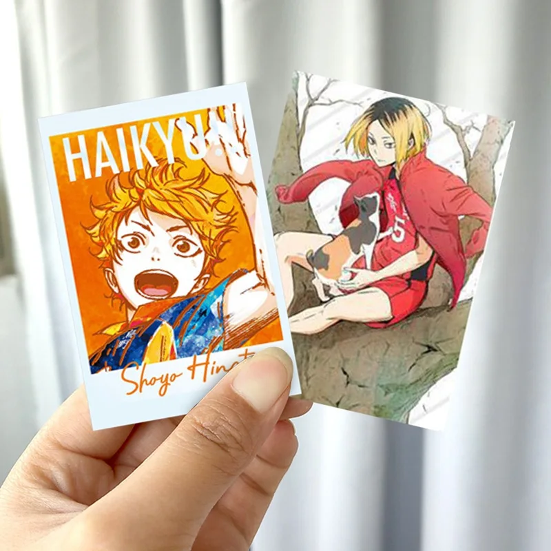 

2021 Suitable for Anime Haikyuu!! Figures Card Stickers IC Card Paster Kids Toy Stickers Bus Card Bank Card Card Decorat