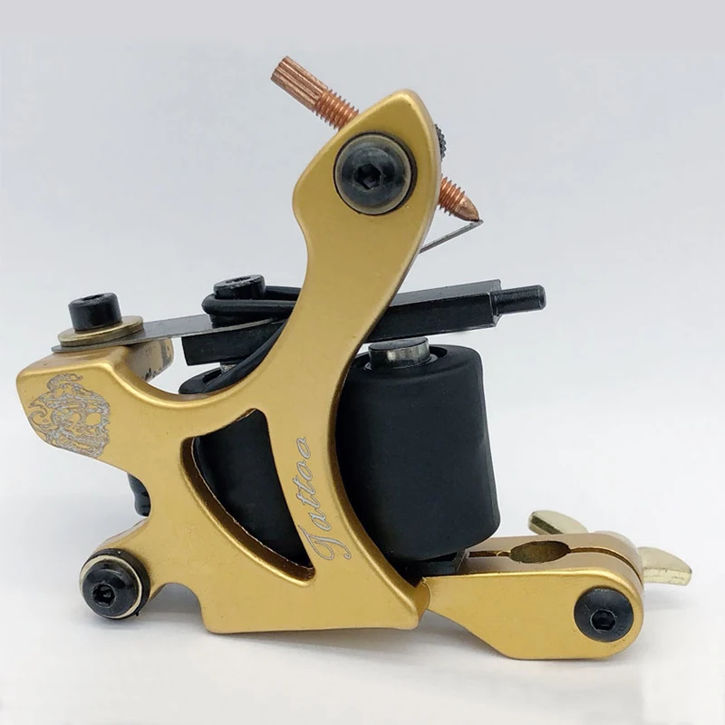 Professional 5 Color Coils Tattoo Machine 10 Warp Cast-iron Handmade Guns For Liner Shader Free Shipping |