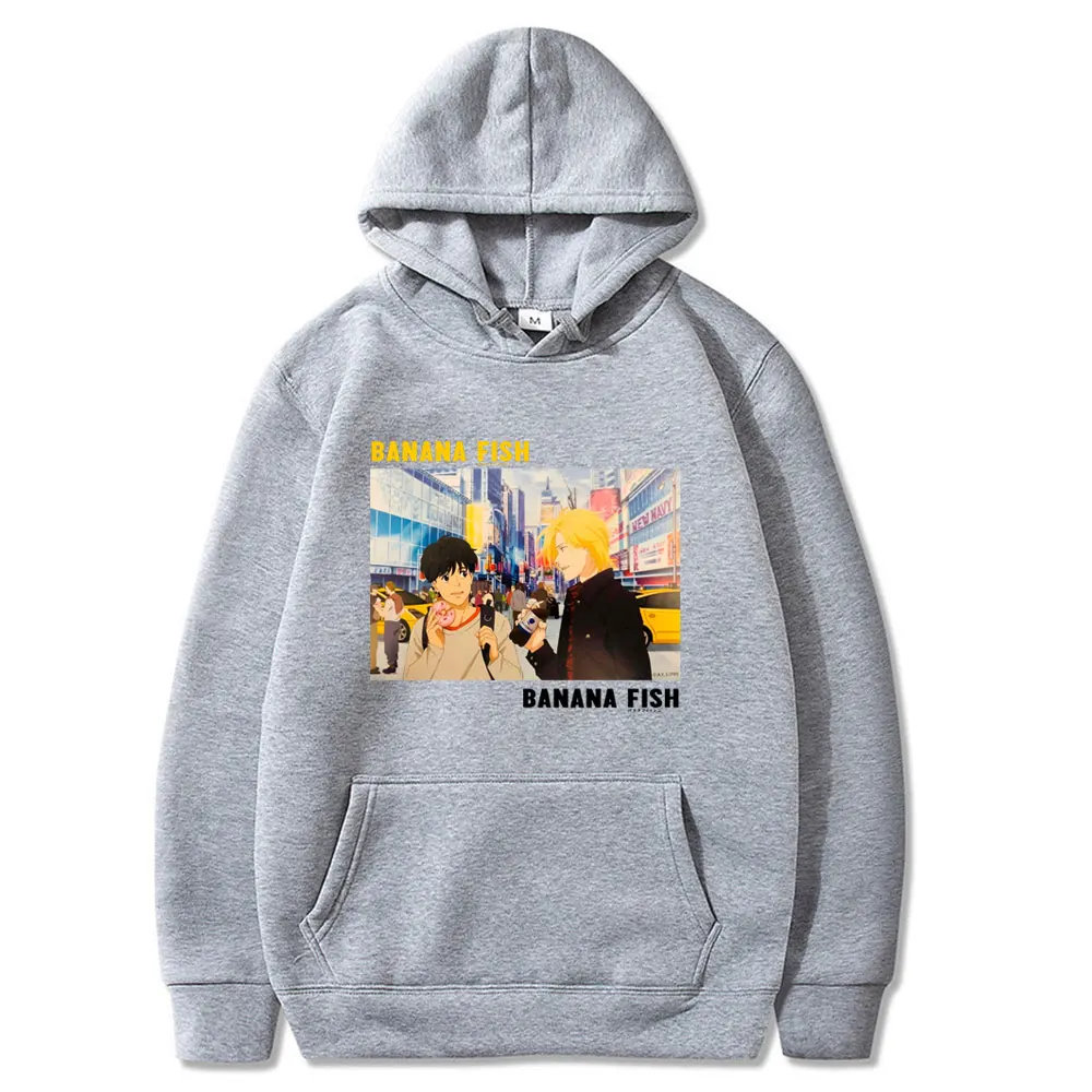 

Banana Fish Printed Harajuku sweatshirt Anime hoodie men Japanese streetwear men's clothing Loose casual Hooded sweatshirt men
