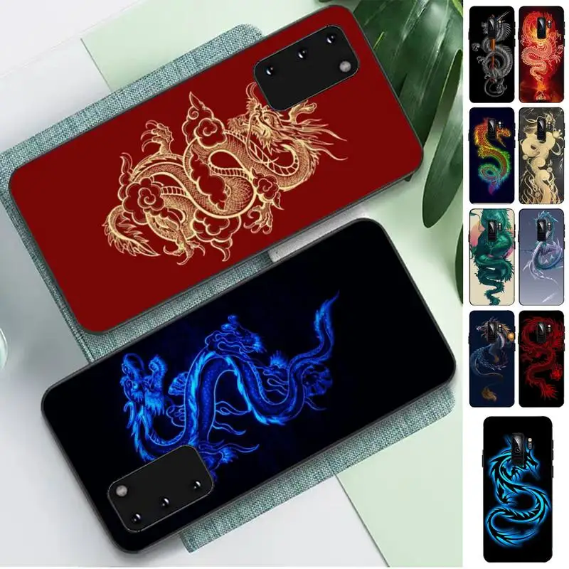 

LVTLV Red Dragon Phone Case for Samsung S 4 6 7 5 8 9 10 20 plus lite edge S10 5G