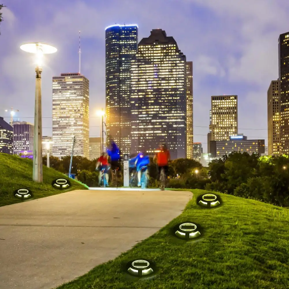 

2 шт., водонепроницаемые светодиодные лампы на солнечной батарее, из алюминиевого сплава