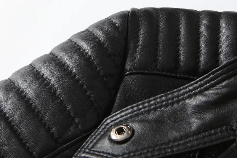 New fashion woman genuine sheepskin lambskin leather coat motorcycle biker jacket for ladies female clothing red black xxxl 3xl