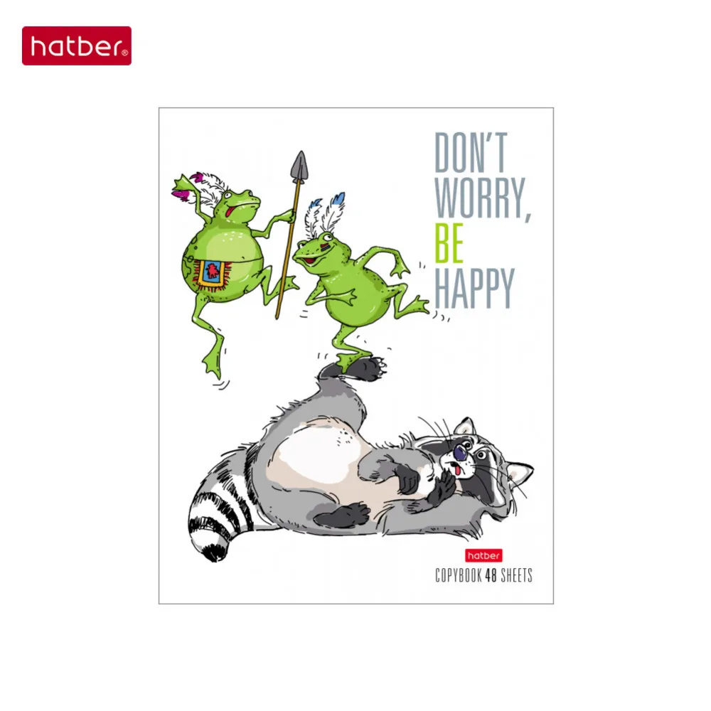 Набор тетрадей 48 л. х 10 шт &quotПрикольный Енот&quot А5+ клетка скоба скругленные углы 5