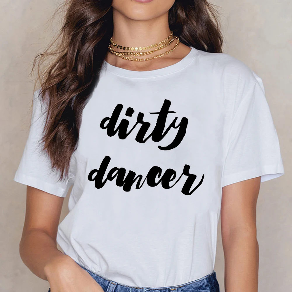 

Tops T Shirt Women Dirty Dancer Womens 34 Sleeve Sexy Harajuku Short Female Shirt