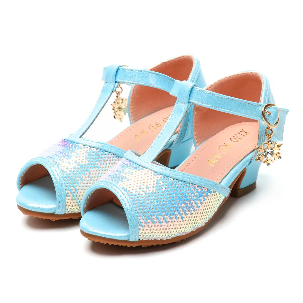 Детские сандалии Сандалии для маленьких девочек Обувь с украшением в виде