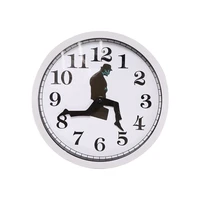 ministry of silly walks wall clock funny walking novelty british comedy series wall watch home decor silent non ticking clocks