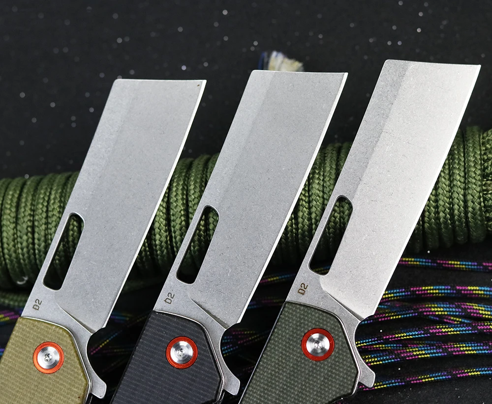 Новый карманный складной нож лезвие D2 Высококачественная льняная ручка