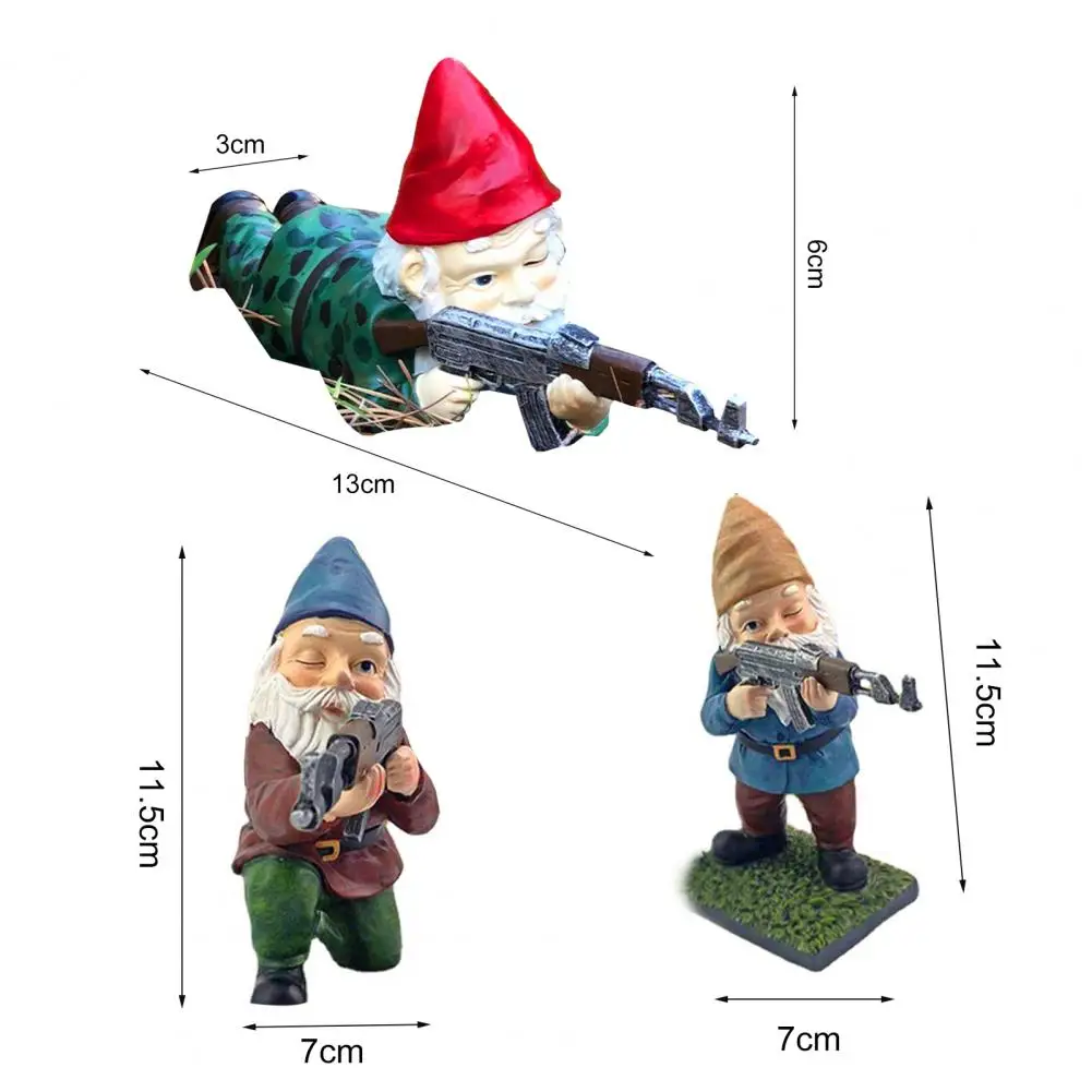 

Gnome Statue Garden Decoration sculpture statue Ornaments Small Portable Figure Sculpture Gnome Statue Resin Desktop Decoration